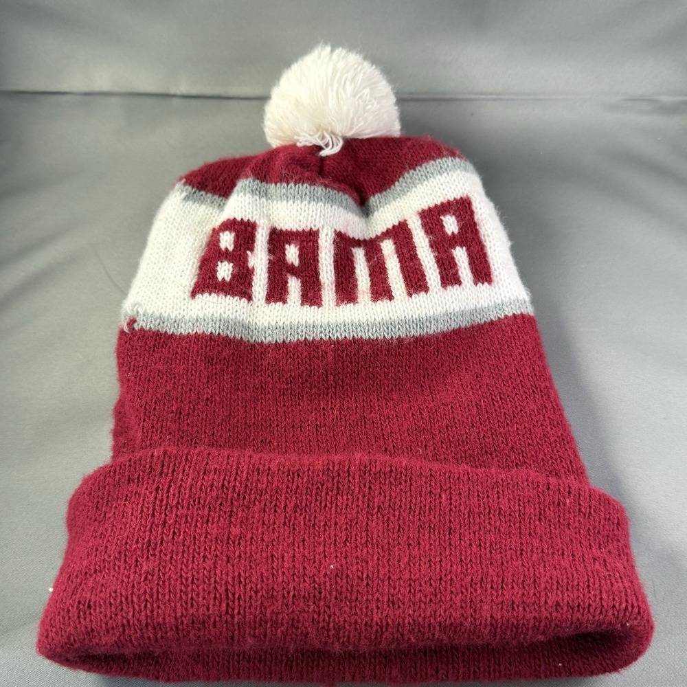 Vintage‎ 1984 Alabama Crimson Tide BAMA Roll Tide Knit Beanie Hat USA